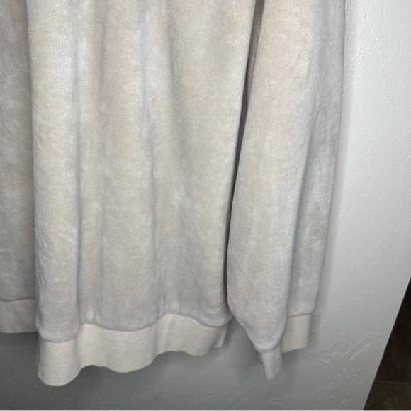 Athleta Recover Cozy Snap Front Sweatshirt Chantilly Cream Size XL TG Soft Warm - Picture 15 of 15